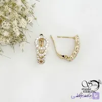 گوشواره کلیپسی طرح حلقه ایی نگین دار کد 21726