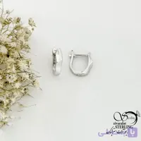 گوشواره نقره کلیپسی چند بعدی کد 22099