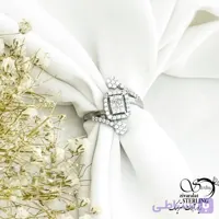 انگشتر جواهری امرال با نقره ایتالیا کد 21302