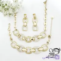 سرویس مجلسی نگین دار طرح طلا کد 22161