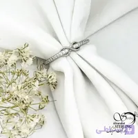 انگشتر نقره بینهایت طرح کلاسیک کد 21311