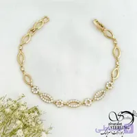 دستبند برند ژوپینگ طرح مدرن نگین دار کد 21082