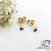 گوشواره میخی ظریف چشم نظر برند ژوپینگ کد 21728
