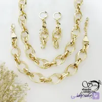 سرویس حلقه ایی با روکش آب طلا کد 22160