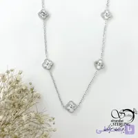 گردنبند ونکلیف سفید برند استیل کد 22132