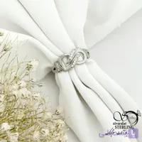 انگشتر زنانه 925 عیار طرح بینهایت کد 21528