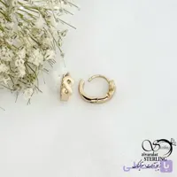 گوشواره ژوپینگ کلیپسی طرح بینهایت کد 21727