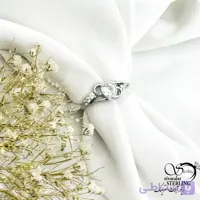 انگشتر مدرن نقره ایتالیا کد 21300