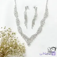 سرویس مجلسی فول نگین طرح طلا کد 21691