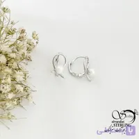 گوشواره نقره 925 عیار مرواریدی کد 22101