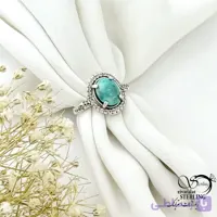 انگشتر نقره فیروزه نقره 925 ساخت ایتالیا کد 21476