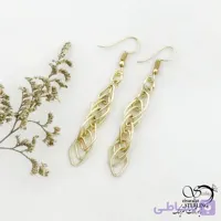 گوشواره طرح طلا با روکش آب طلا کد 13319