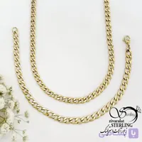ست گردنبند و دستبند کارتیر برند استیل کد 22289