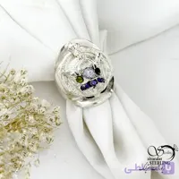 انگشتر نقره 925 عیار کلاسیک طرح تاج سایز 10 (63) کد 22053