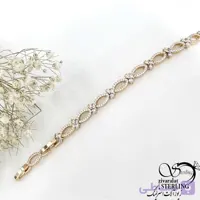 دستبند فول نگین ژوپینگ زنانه با نگین رنگی کد 21080