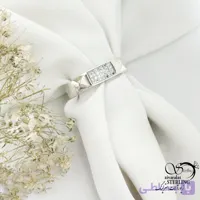 انگشتر (حلقه) مردانه دسته دوم با نقره ایتالیا کد 22079