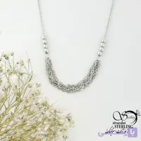 گردنبند نقره زنجیری طرح طلا با عیار925 کد 22019