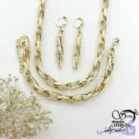 سرویس طرح طلا حلقه تو حلقه زنانه کد 22154
