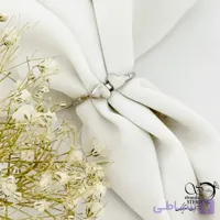 انگشتر قلب دو تایی آینه ای نقره 925 کد 21564