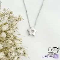 گردنبند ستاره ای با نقره ایتالیا طرح کلاسیک کد 22007