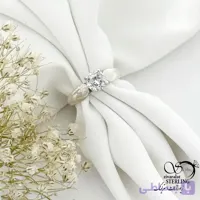 انگشتر سولیتر (تک نگین) زنانه نقره عیار 925 کد 21464