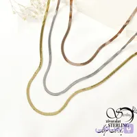 گردنبند استیل سه لاین طرح طلا کد 6655