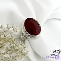 انگشتر نقره عقیق یمن رکاب دستساز کد 21446