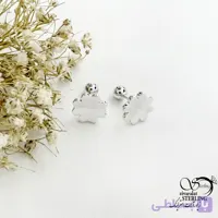 پیرسینگ گوش نقره گل کد 22095
