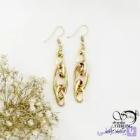 گوشواره طرح طلا مناسب مجلس (ثبات رنگ بالا) کد 22123