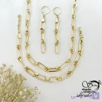 سرویس زنجیری زنانه مشابه طلا کد 22157