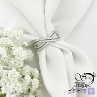 انگشتر نقره 925 عیار طرح ضرب دری فری سایز کد 22233