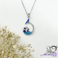 گردنبند دم وال طرح دریایی (کلاسیک) کد 22143