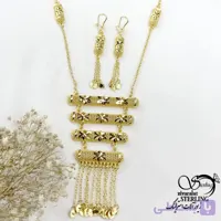 سرویس آویز مجلسی مشابه طلا گل دار کد 22164
