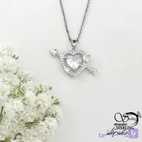 گردنبند جواهری طرح قلب کد 22185