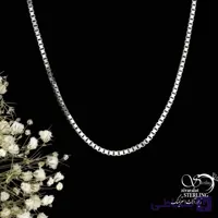 گردنبند نقره اسپرت بیزمارک ونیزی عیار925 کد 21849