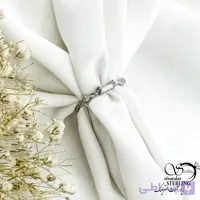 انگشتر نقره ظریف ساخت ایتالیا کد 21308