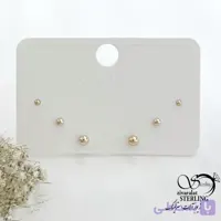 پک گوشواره ژوپینگ طرح گوی ظریف کد 21730