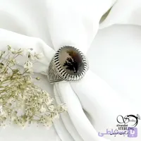 انگشتر نقره عقیق شجر ساخت ایتالیا کد 21428