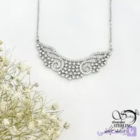 گردنبند زنانه نقره 925 جواهری کد 21623