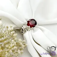 انگشتر نقره یاقوت سرخ با عیار925 کد 22060