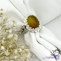 انگشتر شرف الشمس نقره ایتالیایی کد 21432
