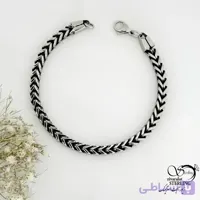 دستبند برند استیل مردانه مدل هفتی کد 21793