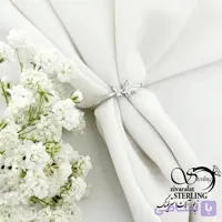 انگشتر نقره 925 عیار پروانه ای کد 22237
