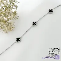 دستبند ونکلیف سبز نقره کد 22037