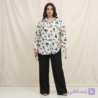 شومیز مچ گره ایی زنانه طرح دار