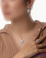نیم ست نقره زنانه جی تی ای (بدون زنجیر) کد sv-277