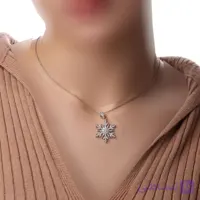 گردنبند نقره زنانه جی تی ای (بدون زنجیر) کد sv-275