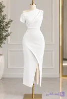 پیراهن مجلسی دراپه جنس کرپ مازراتی
