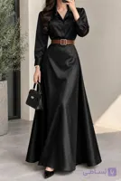 پیراهن ساتن زنانه ریموکو