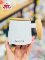 ماگ HOME با دسته چوبی